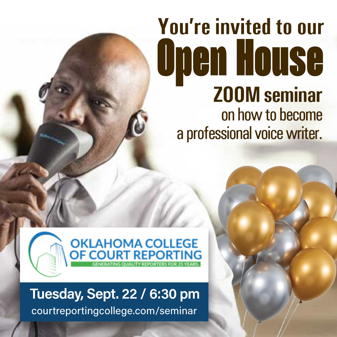 Court Reporting College Open House Sept. 22